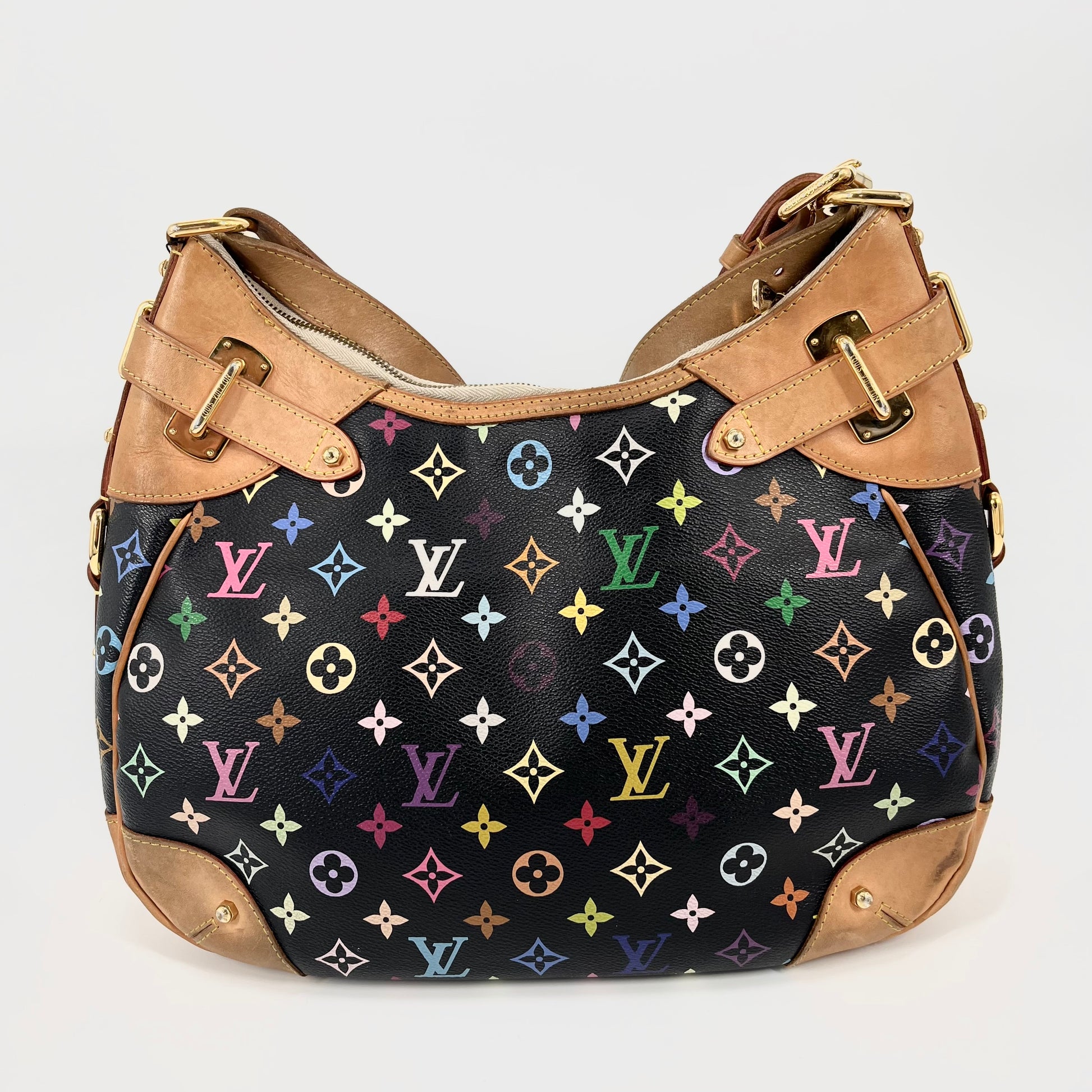 Limited Edition Louis Vuitton Multicolor Bag Alma Black